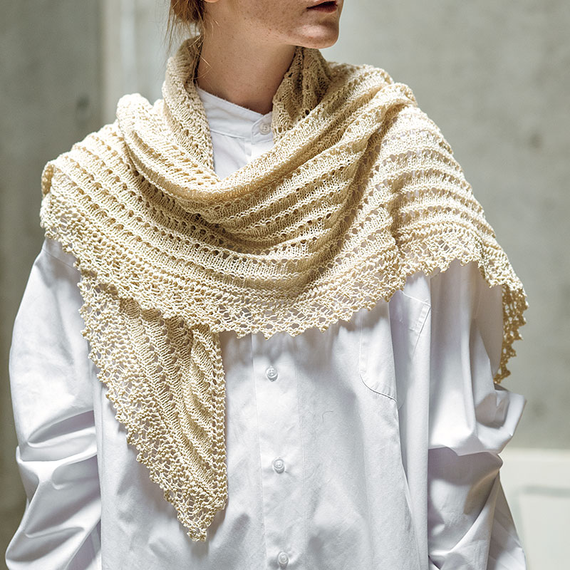 レシピ〉三角ショール: レシピ｜手づくりタウン by 日本ヴォーグ社