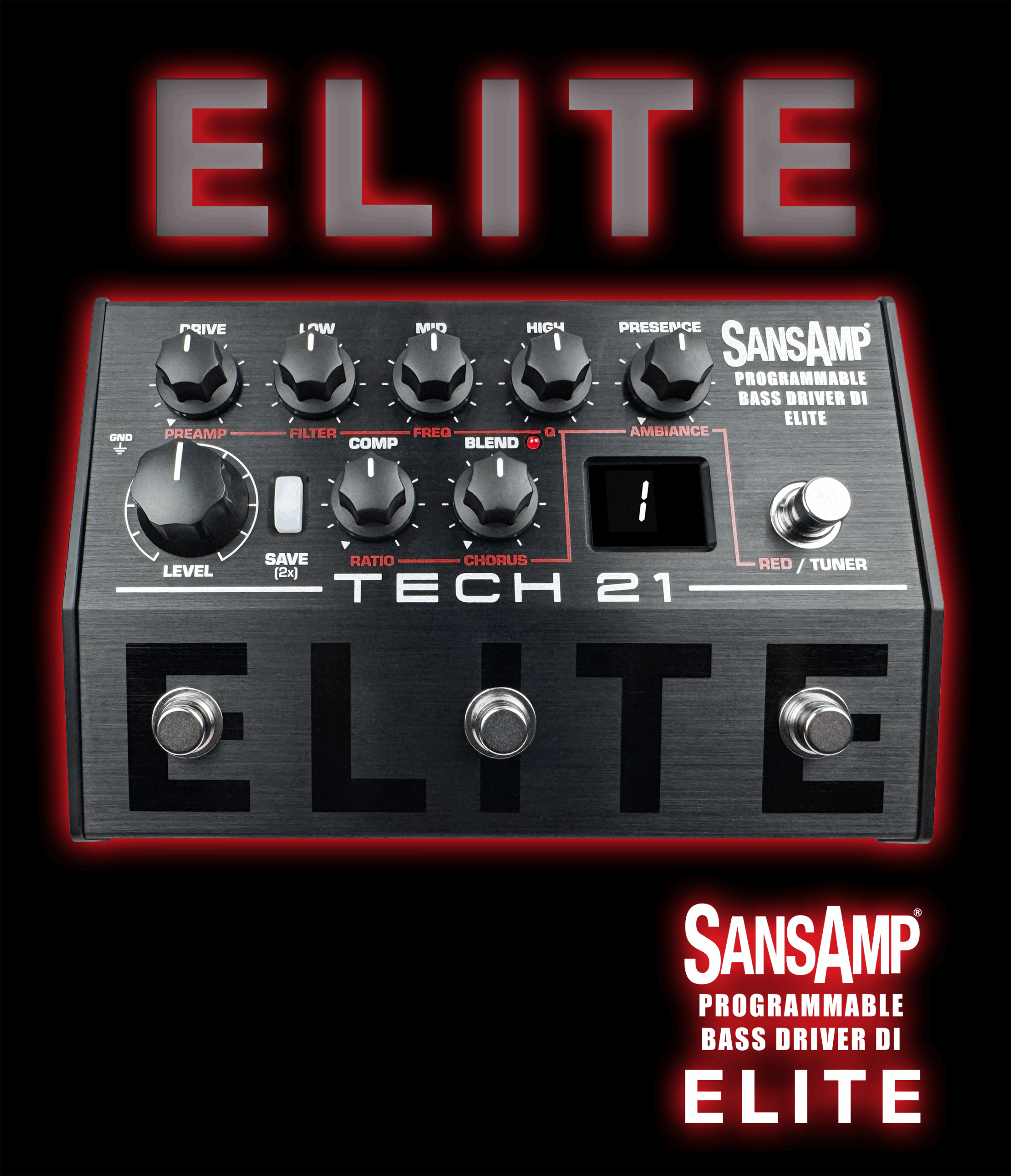 SansAmp Programmable Bass Driver ELITE – Tech 21 NYC