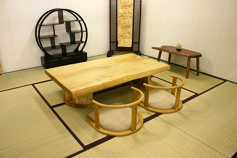 和室の天然木家具・一枚板テーブル | 天然木ギャラリー（シーン別 天然