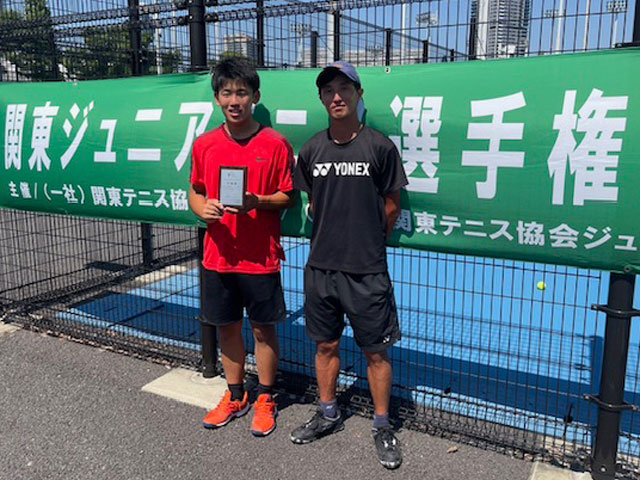 富澤直人君が2024関東ジュニアテニス選手権で準優勝しました