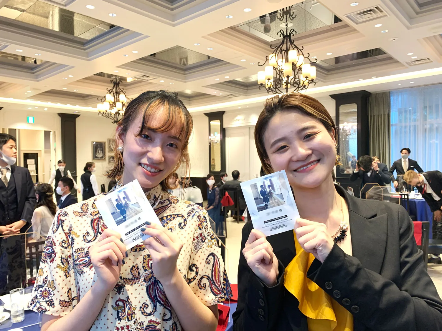 結婚式レビューvol.12｜結婚式場の席札にオリジナルドリップバッグの