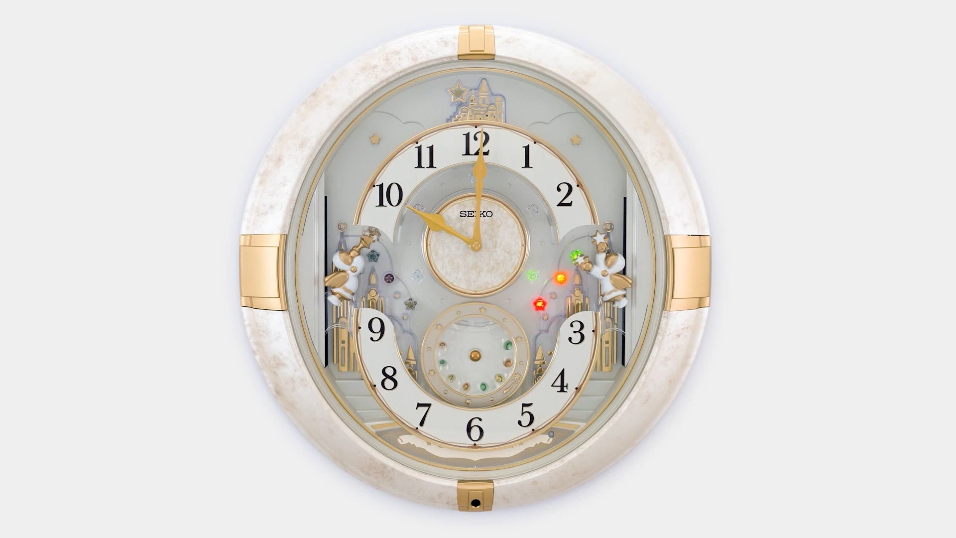 Seiko QXM603WRH “Winter Angels” Melodies in Motion Jaw-Dropping