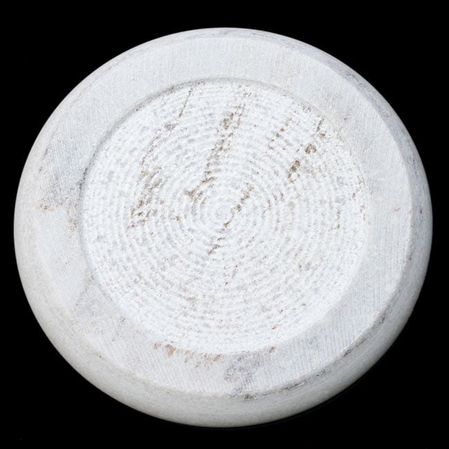 チャパティ用の台 - マーブル製[白系]［直径：約25cm、高さ：約2.5cm