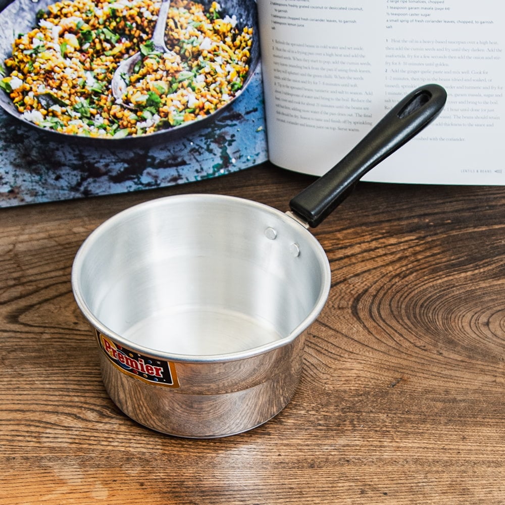 鍋 片手鍋 ソースパン 小鍋 軽くて取り回しが便利な インドのアルミ