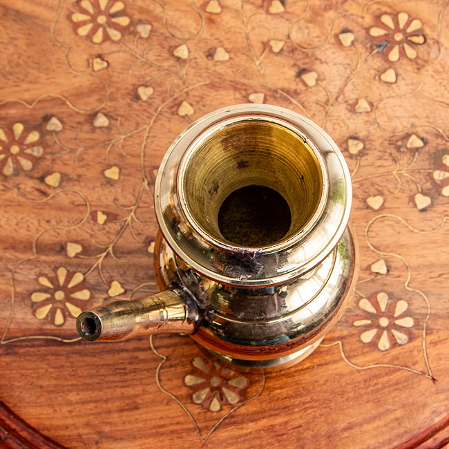 ブラス製カルワ karuwa - ネパール伝統の水差し 高さ10cm程度 の通販