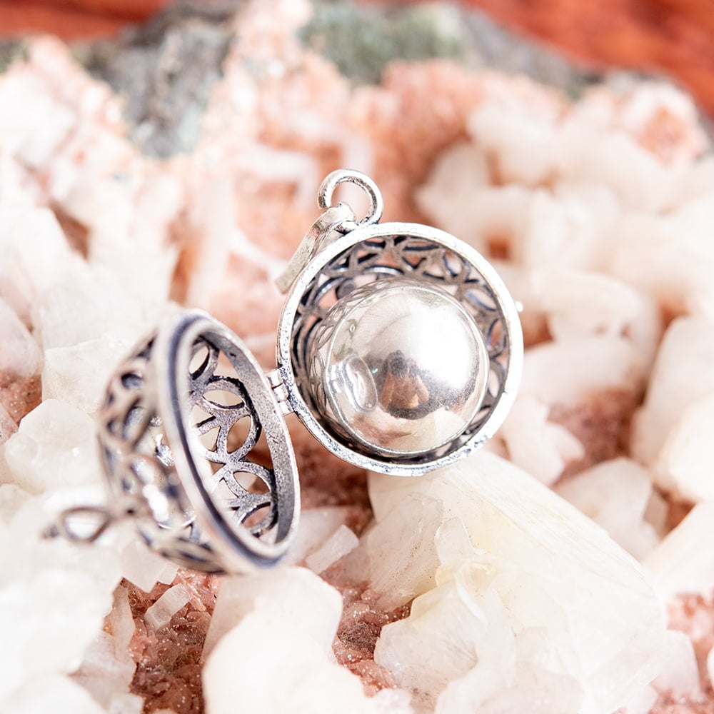 ガムランボール ネックレス インド アクセ エスニック文様のガムラン