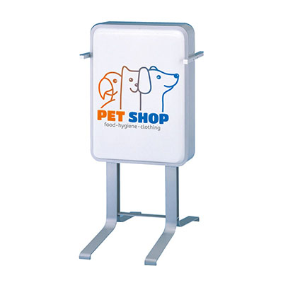 電飾スタンド看板】三和サインワークス 152 角丸スチールスタンドLED