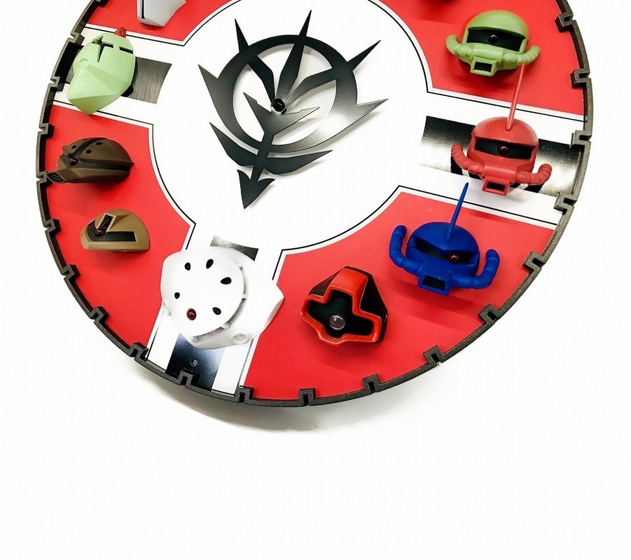 オンライン購入OK！ガンダム3Dクロック・TypeZEON！足立