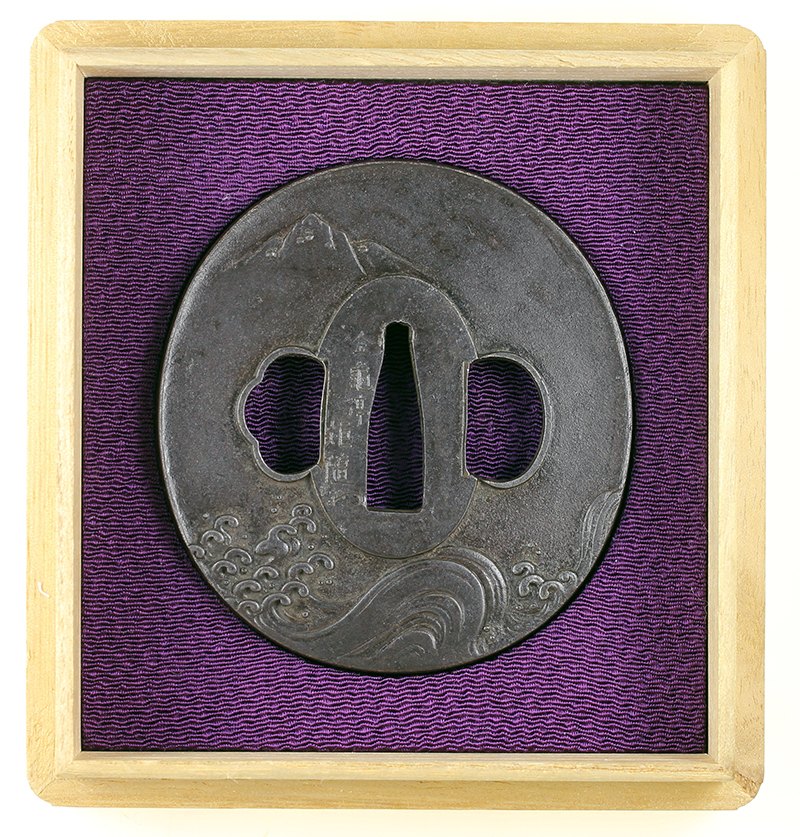 海】江戸後期屈指名工！浜野矩随！『矩随』在銘 赤銅人物高彫金