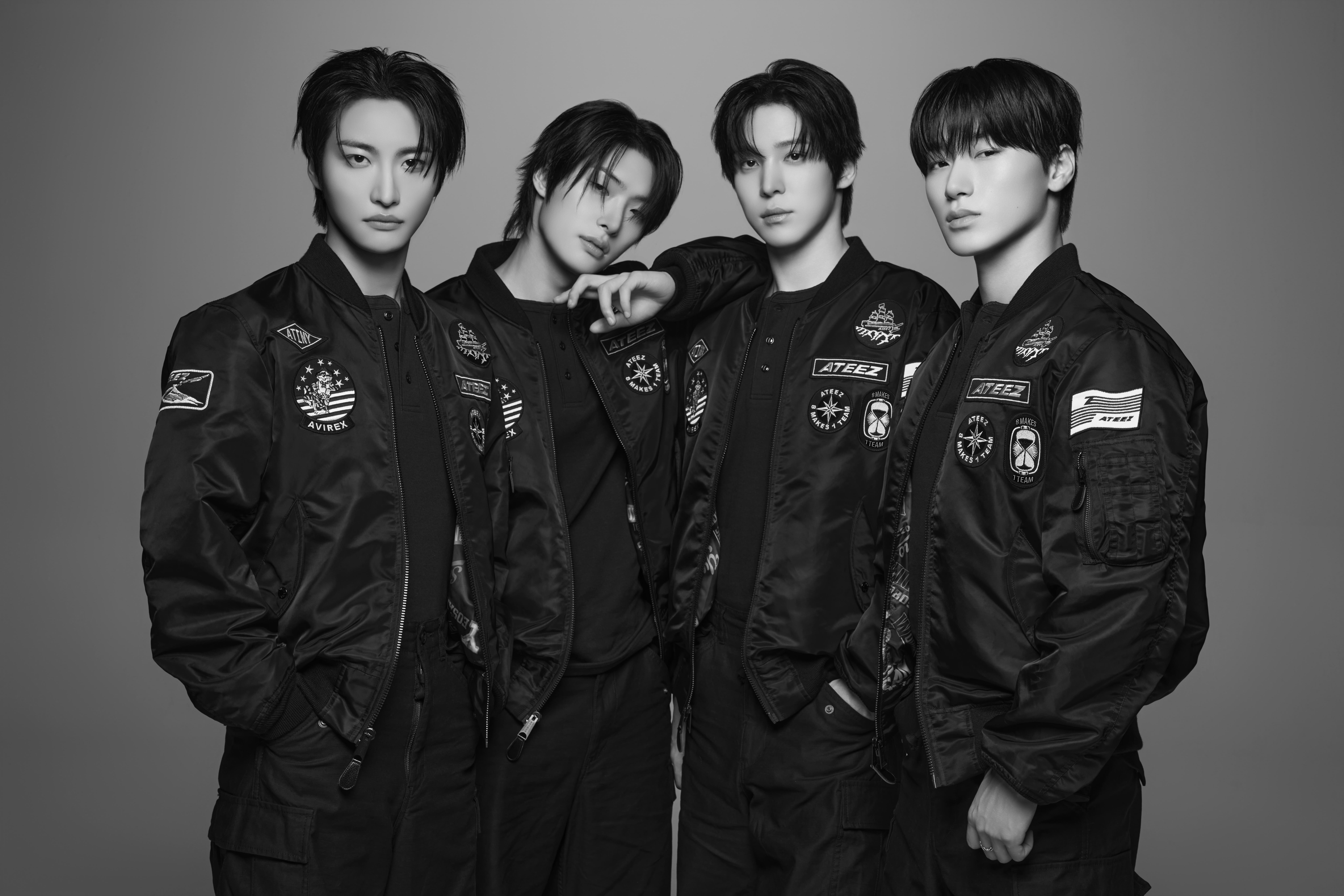 世界的に注目を集める韓国8人組ボーイズグループ「ATEEZ」と「AVIREX