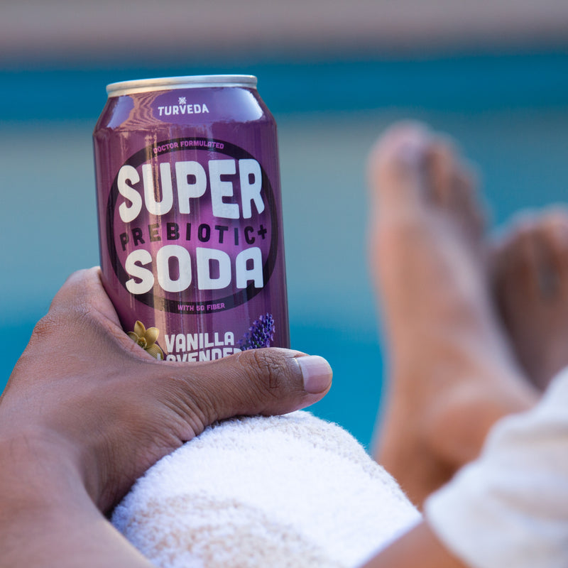 VANILLA LAVENDER +Ashwagandha Prebiotic SUPER SODA (12 Pack