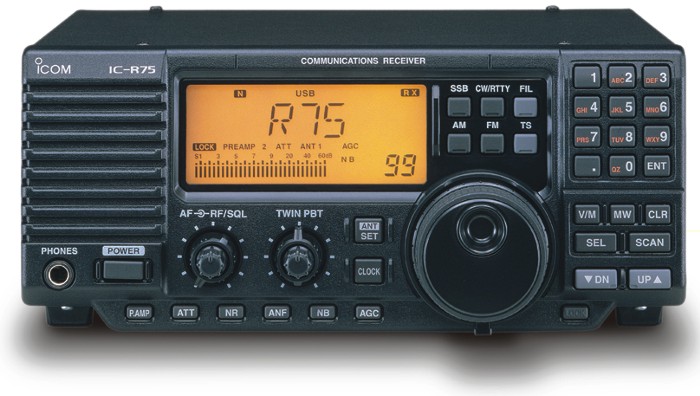 ICOM R75 Icom ic-r75 Communications Receiver, R-75