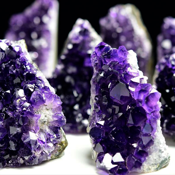 ◇約150g～約200g前後◇アメジストクラスター 原石 置物（カットベース