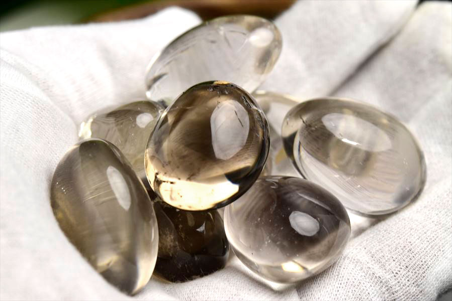 スモーククォーツ ペブル 玉砂利 タンブル｜約200g｜詰め合わせ