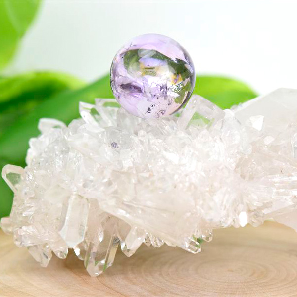 ブラジル産 アメジスト笑口丸玉（クラスター丸玉）ジオード