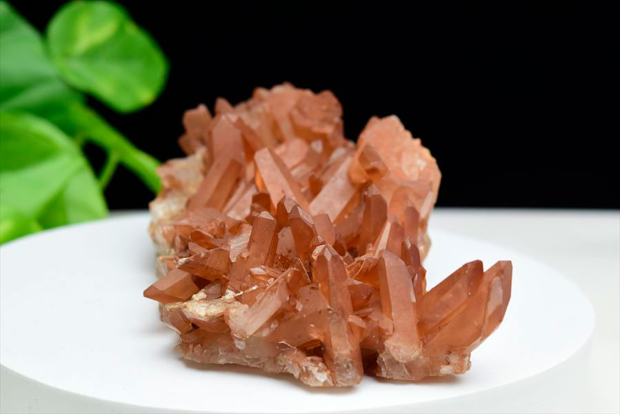 タンジェリンクォーツ（蜜柑水晶）タンジェリン水晶 クラスター