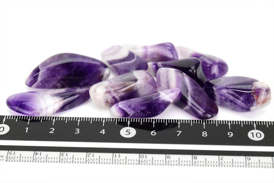 ドッグトゥースアメジスト タンブル 詰め合わせ｜シェブロンアメジスト