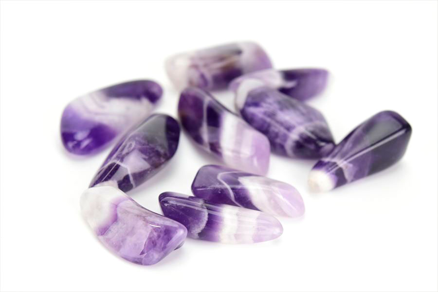 ドッグトゥースアメジスト タンブル 詰め合わせ｜シェブロンアメジスト