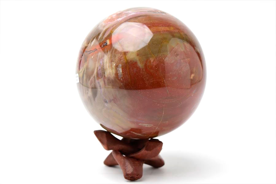 ペトリファイドウッド 丸玉｜置物｜珪化木｜マーブル｜マダガスカル産