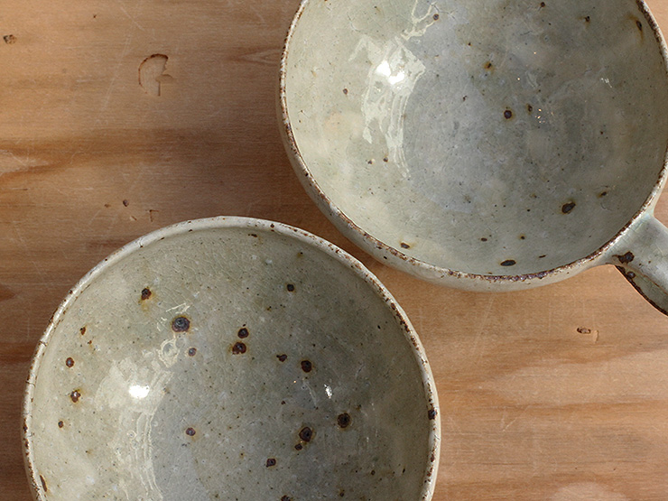 中村哲雄・粉引スープカップ／湯呑み/カップ/フリーボウル｜和食器