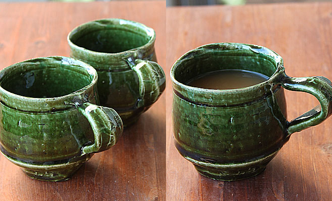 山本一仁・織部まぐかっぷ／湯呑み/カップ/フリーボウル｜和食器・種類