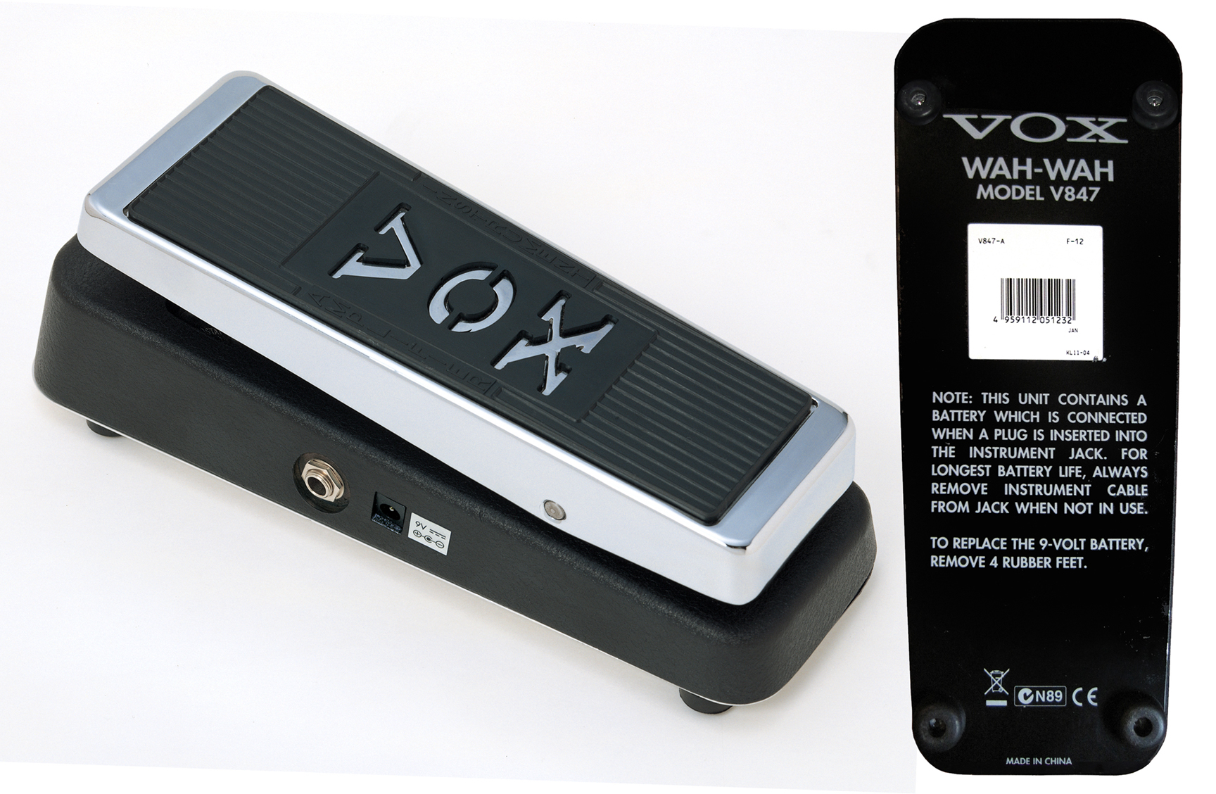 The VOX Showroom -- Vox V845 Wah Wah Pedal - 2007 - Present