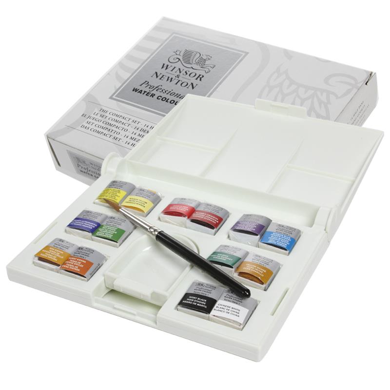 Winsor＆Newton プロフェッショナル ウォーターカラー ハーフパン 14色