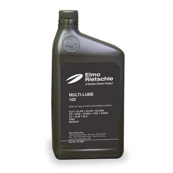 Elmo Rietschle Vacuum Pump Oil, Mineral, Quart, ISO 46 75175010 | Zoro