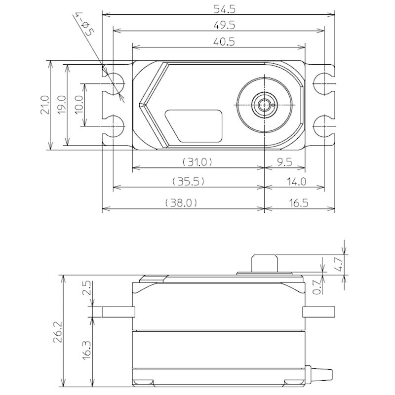 フタバ HPS-CD700 ドリフト専用ロープロサーボ