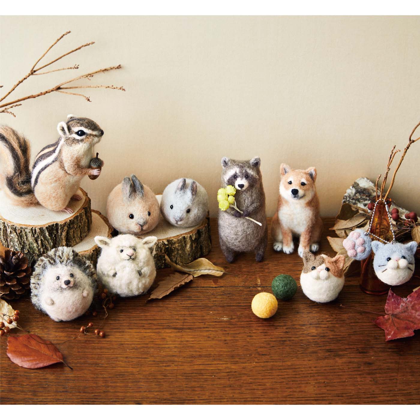 羊毛フェルト初心者でもリアルなシマリスが作れる！ フェリシモの手芸