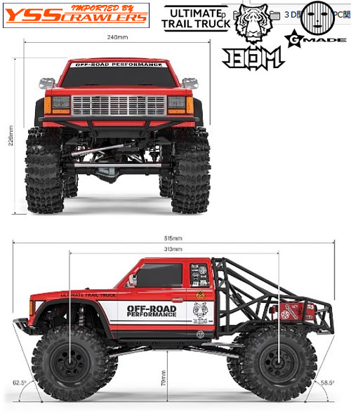 G Made - GS02 BOM TC スケールクローラーキット！[予約] [Gmade-GS02