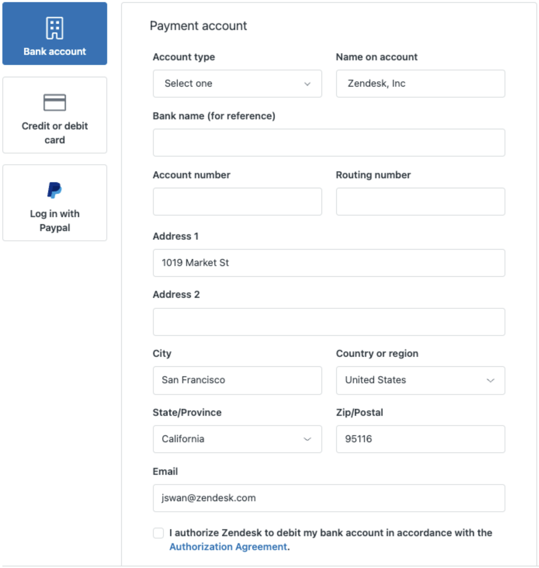 支払いの管理 – Zendeskヘルプ