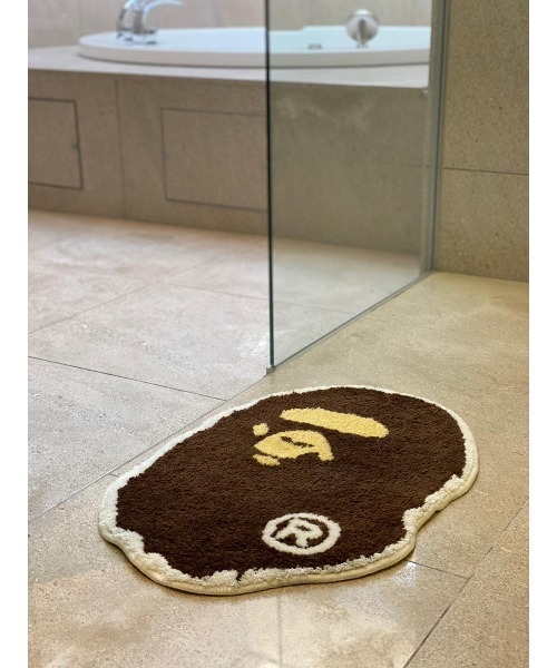 A BATHING APE（アベイシングエイプ） ラグ ラグマット BIG APE HEAD
