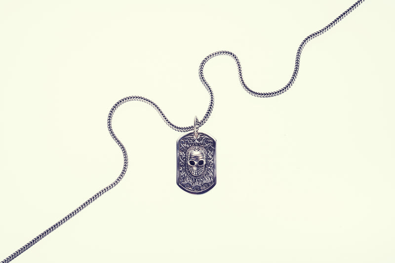 Tibetan Smile Skull Dog Tag｜チベタン・スマイルスカル・ドッグタグ