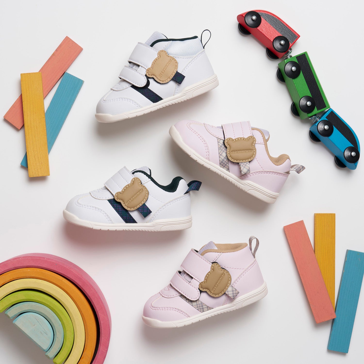 瞬足 JB-161 ラベンダー｜ベビーシューズ｜脳トレ機能｜3E