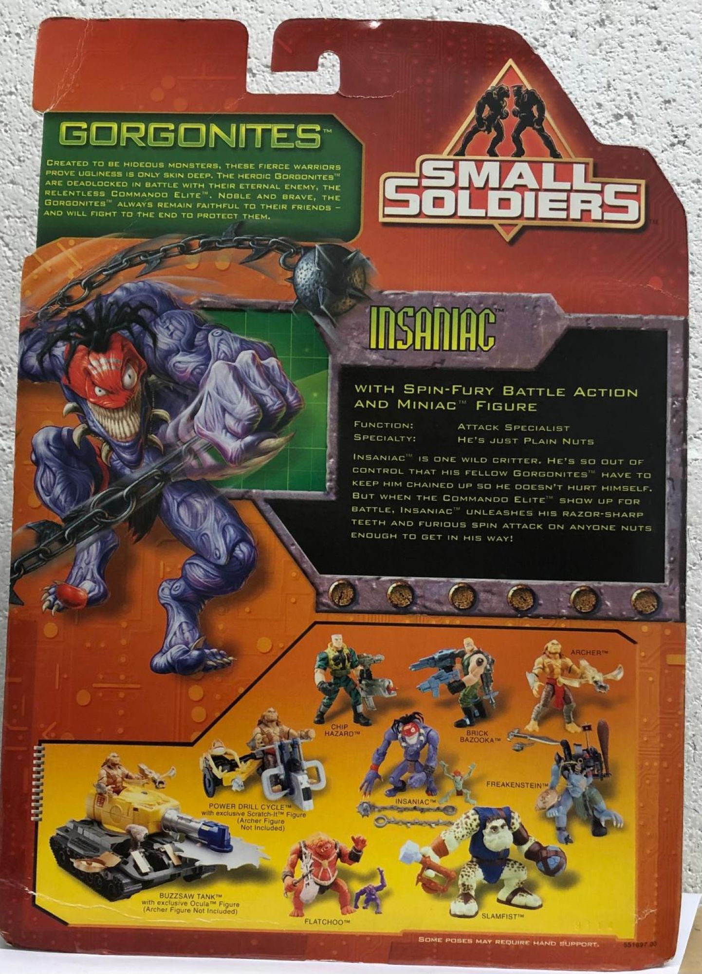 Small Soldiers Gorgonites Insaniac With Miniac Action Figure (MOC
