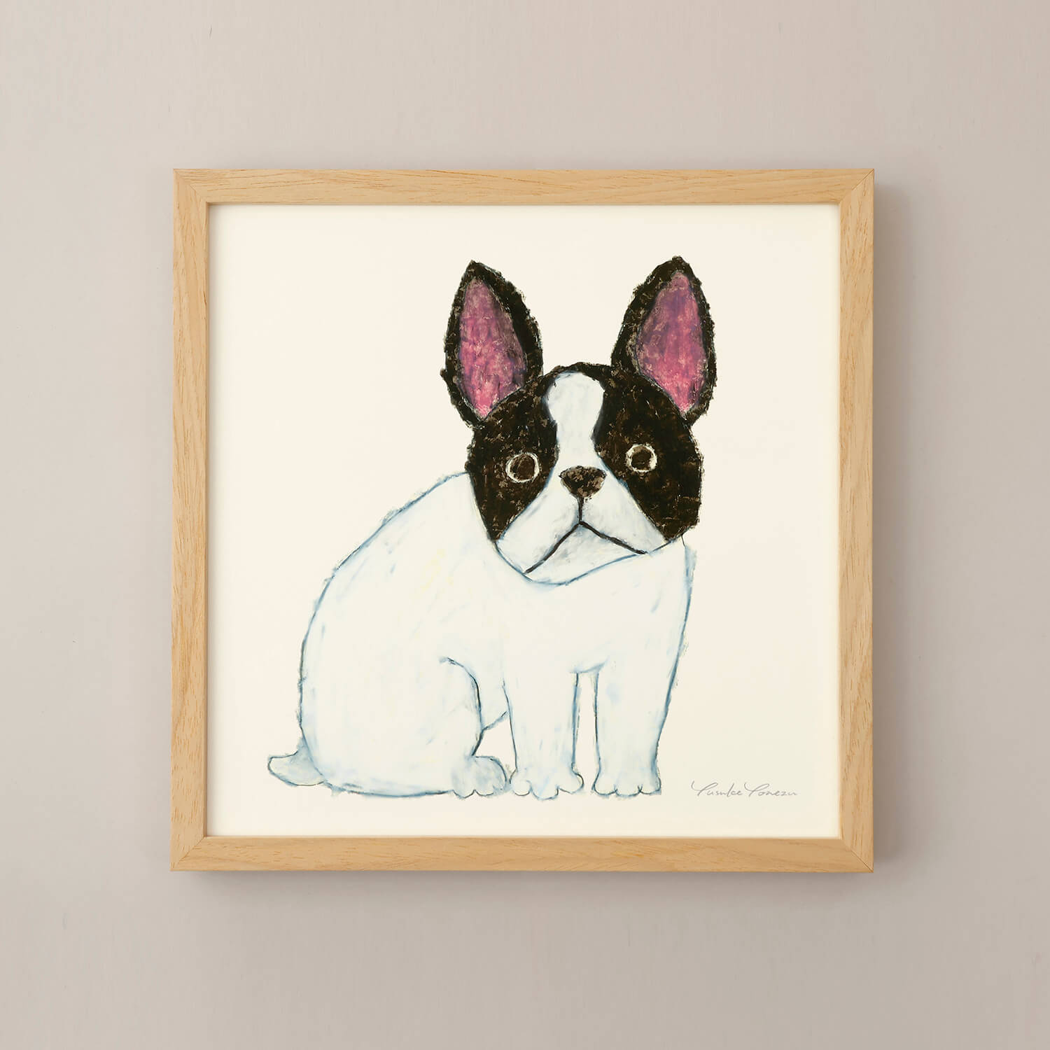 アートポスター | フレンチブルドッグ ivory フレームセット – a good view