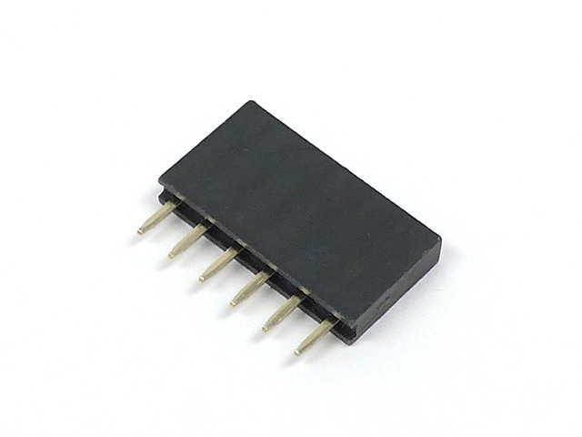 ピンソケット(メス) 1×6(6P): ケーブル・コネクター 秋月電子通商-電子