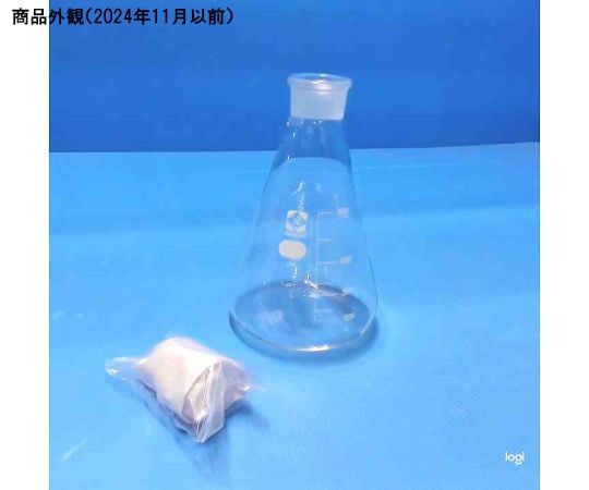 6-016-18 共栓三角フラスコ（目安目盛付き） 500mL 010330-0500A
