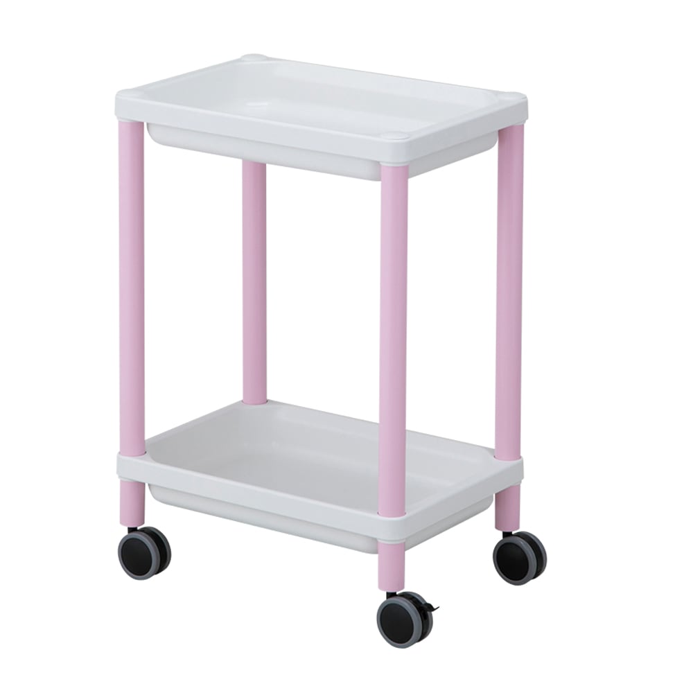 7-2876-03 モバイルトレーカート 3段 ピンク MT-3P 【AXEL】 アズワン