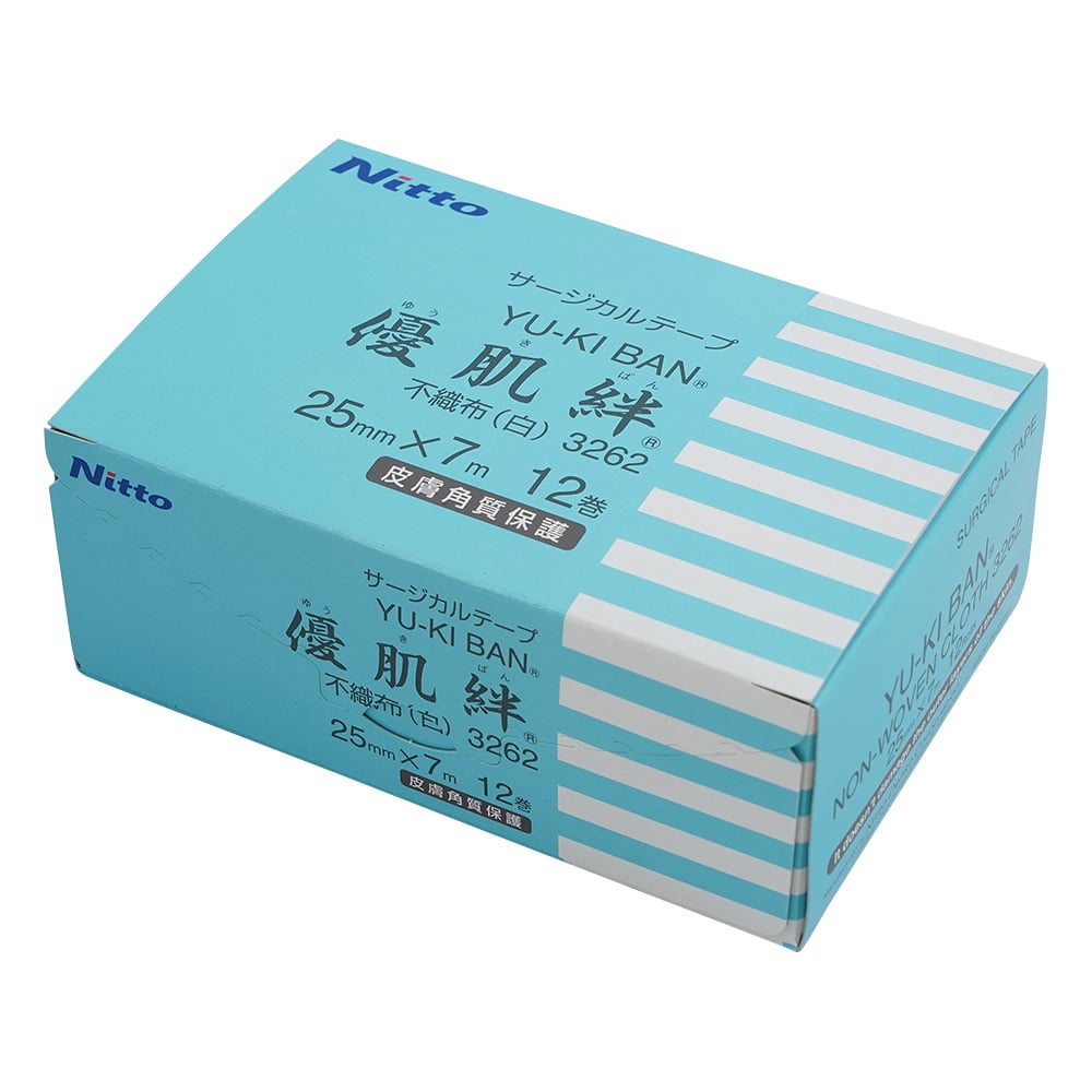 7-9262-01 優肌絆®不織布 白 12mm×7m 24巻入 3261 【AXEL】 アズワン