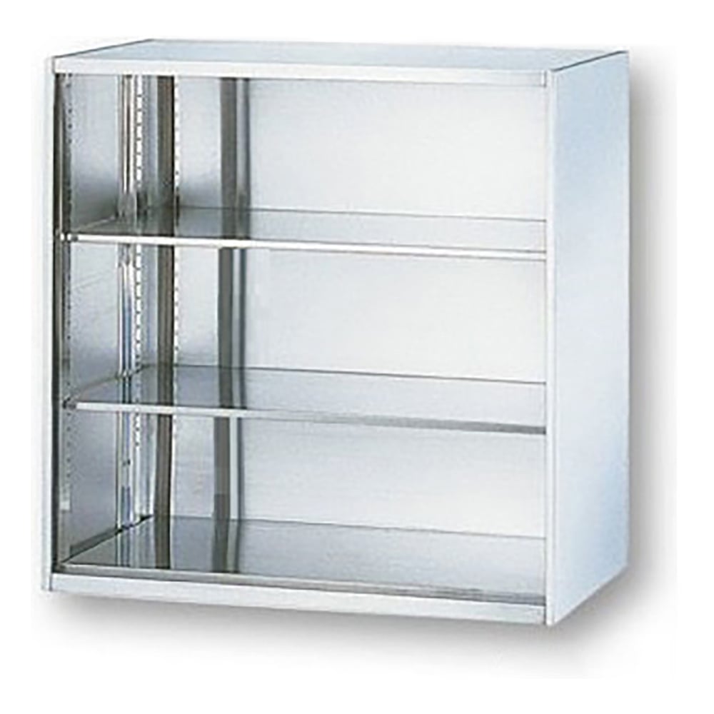 0-5223-04 ステンレス収納庫 引き戸(ガラス戸) 900×500×900mm SS-09G