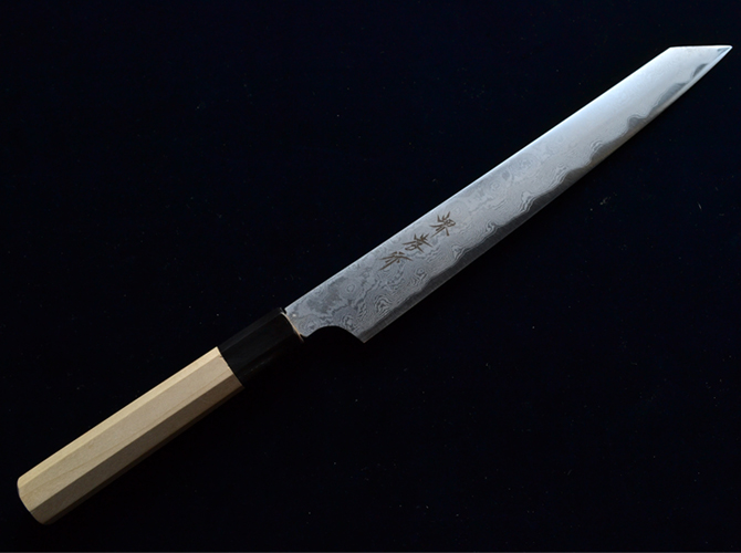 ダマスカス銀三割り込み - 堺孝行の製造・販売は青木刃物製作所