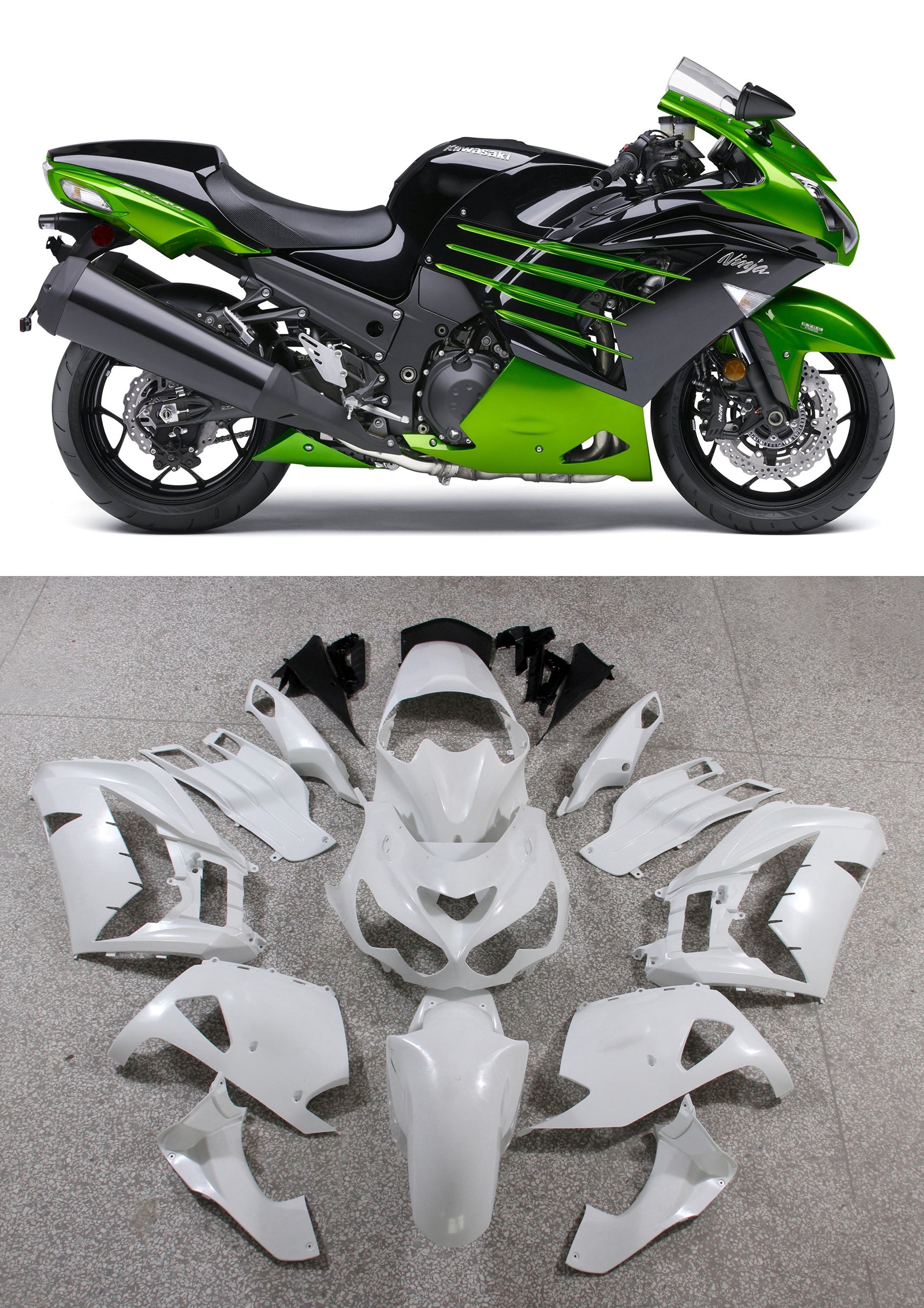 Amotopart 2012-2025 Kawasaki ZX14R Fairing Kit Collection