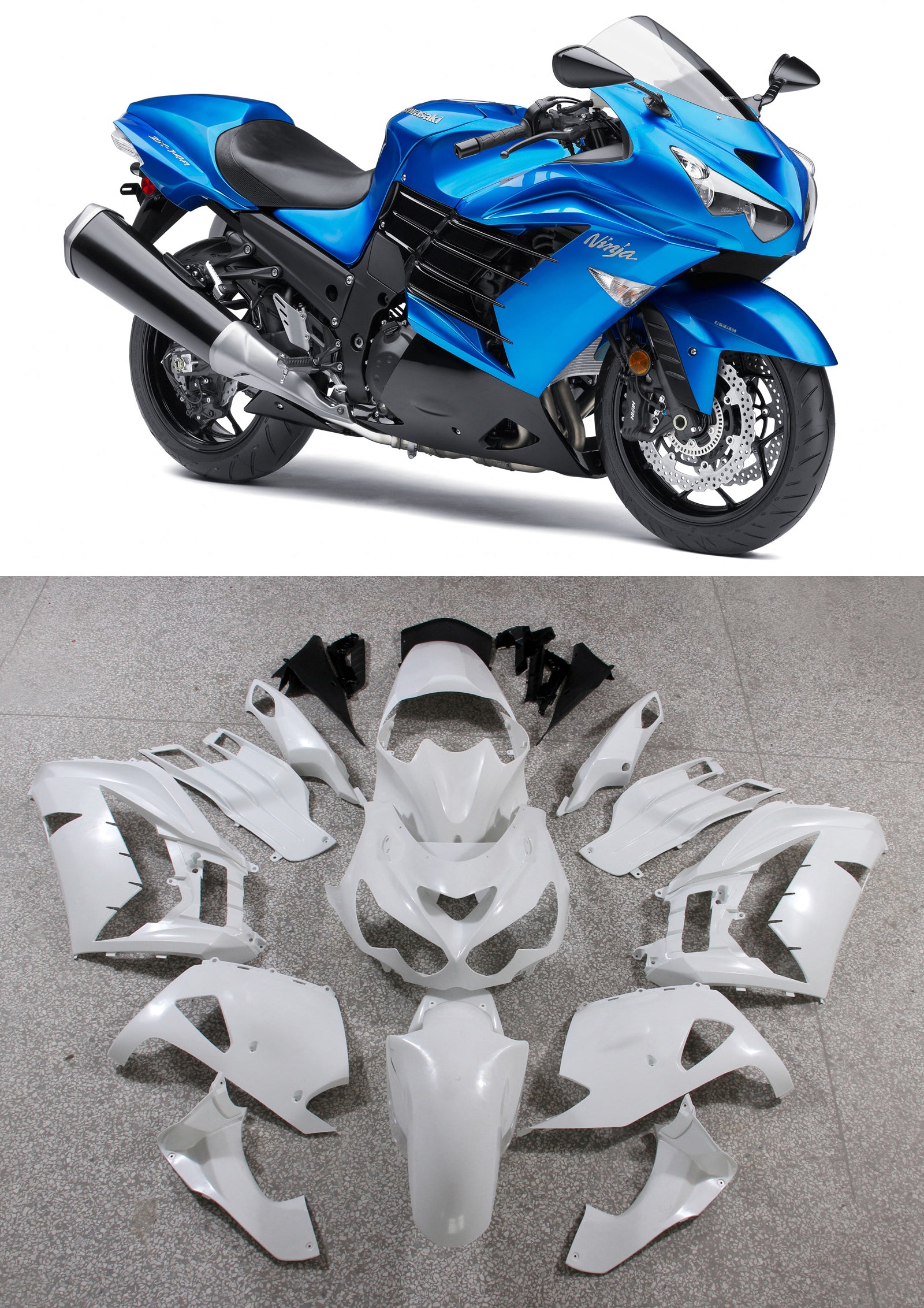 Amotopart 2012-2025 Kawasaki ZX14R Fairing Kit Collection