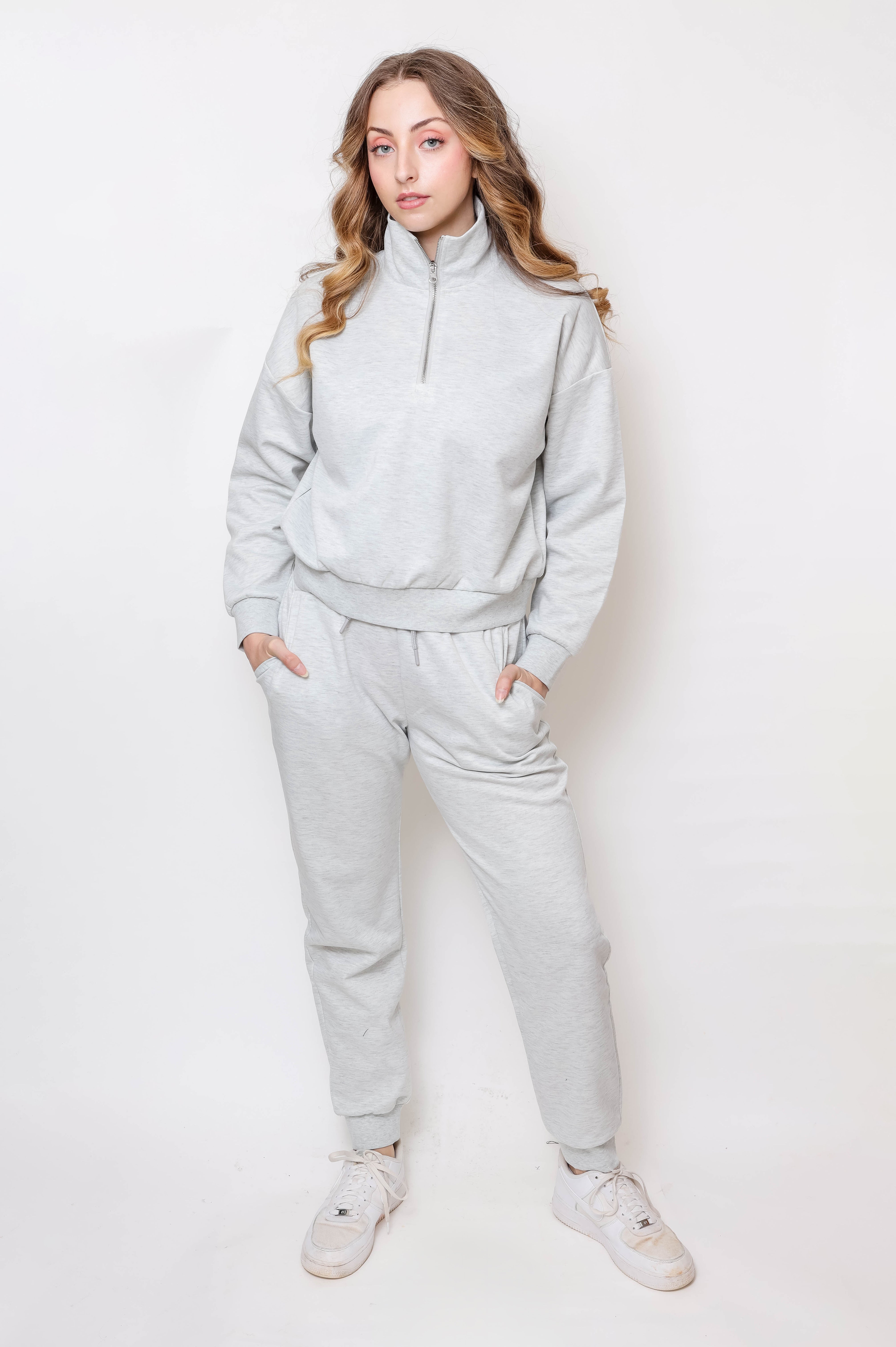 Women's Quarter-Zip Pullover & Jogger Set – Amorica NYC
