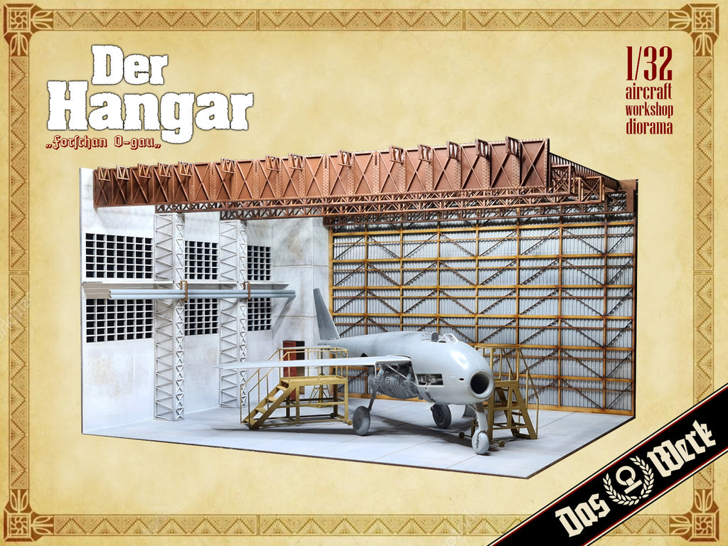 Das Werk A032 1/32 Der Hangar - aircraft workshop diorama