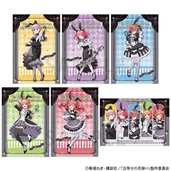 五等分の花嫁∽」二乃、三玖、四葉のモノクロバニードレスが