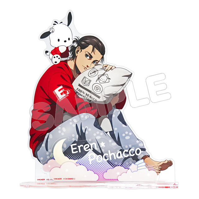 進撃の巨人」×「サンリオ」リヴァイがバッドばつ丸とお掃除!? エレンは