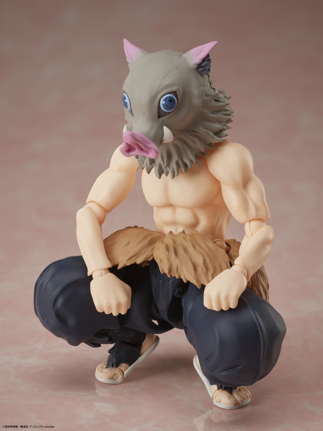鬼滅の刃」伊之助が1/12スケールのアクションフィギュアに 被り物や